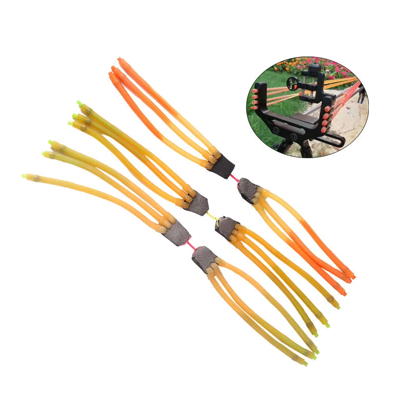 6-strand Double Layer Rubber Band High Elasticity and Durability Fish Slingshot Accessories
