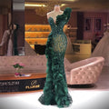 Luxury New Arrivals Sparkly Beading Dress Sleeveless Celebrate Activity High Slit Mermaid Dress Evening Women
