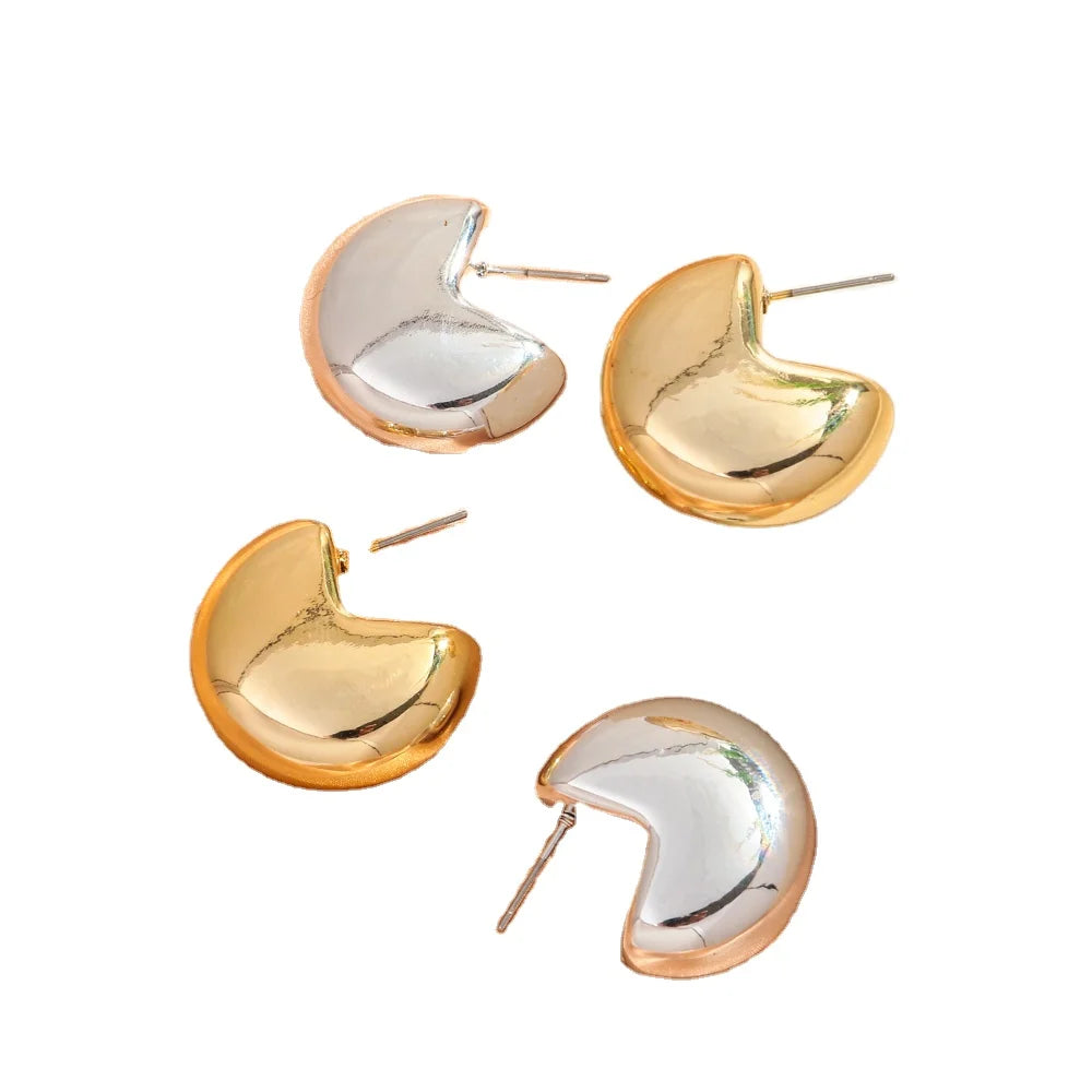 Cute 2024 Mini Irregular Statement Earrings Simple Gift Geometric Party Jewelry Acrylic Hoop Earrings for Women Girls