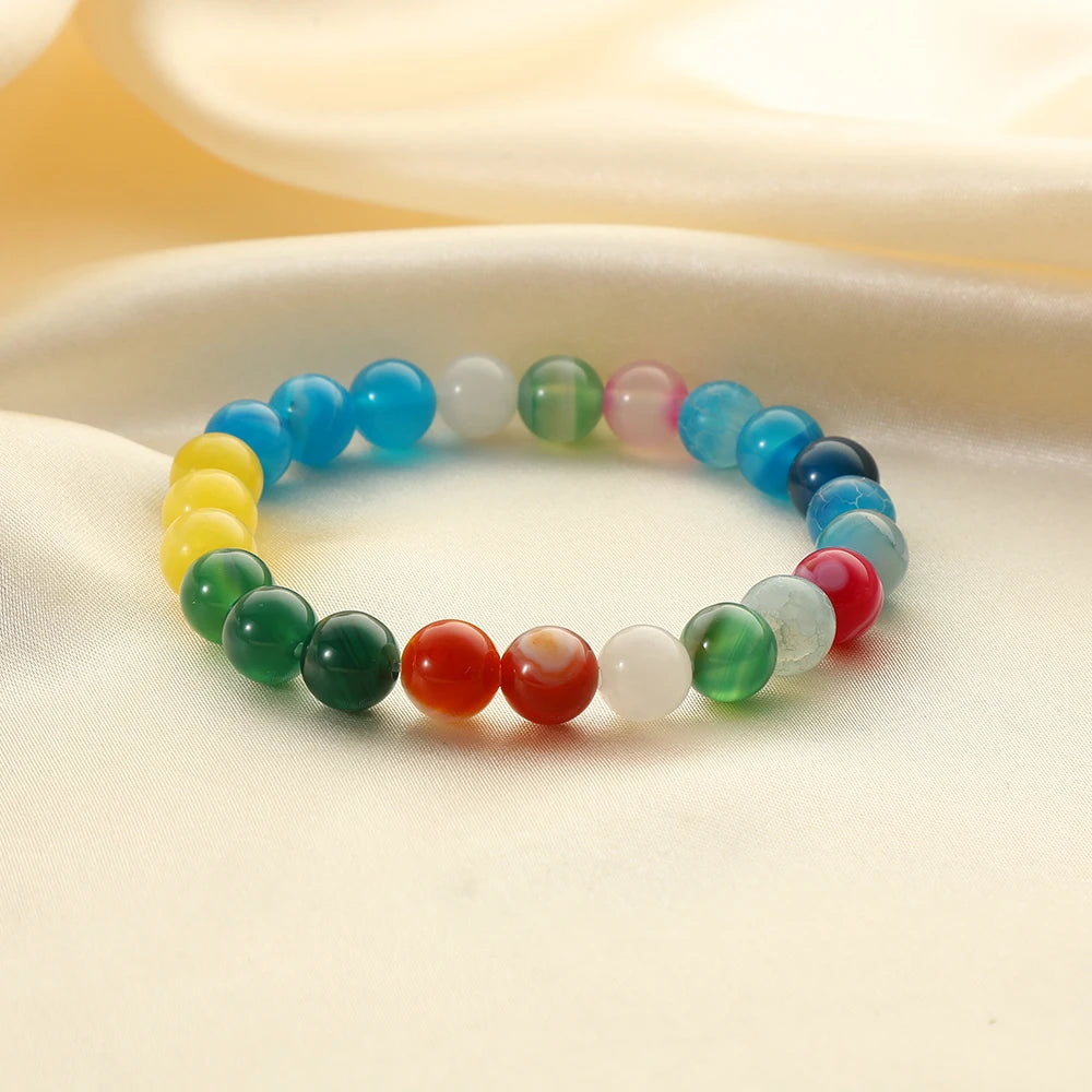 New Hot Selling Women Accessories Simple and Exquisite Natural Stone Beaded Bracelet for Women Fashion Jewelry