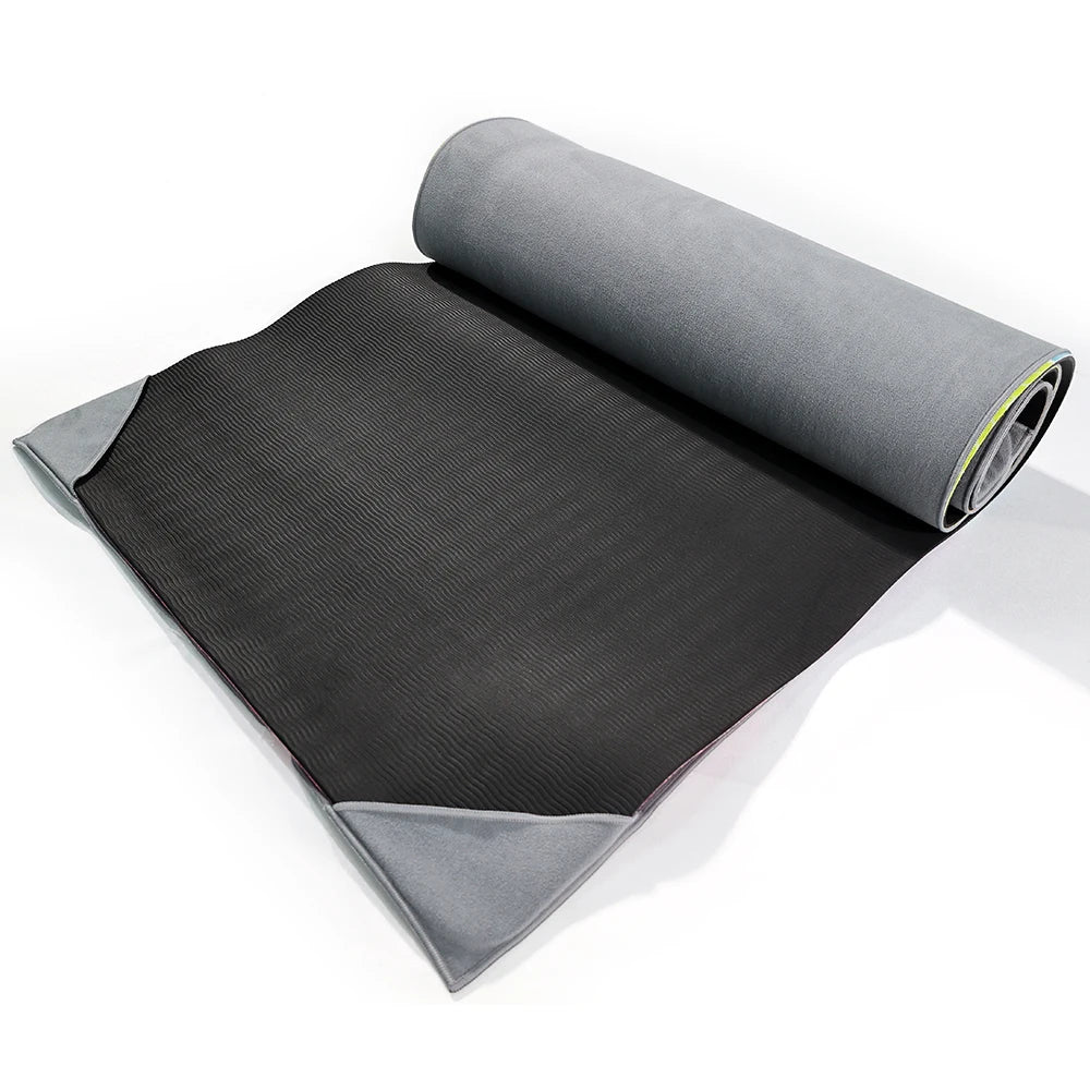 EO Custom LOGO Microfiber Warp Suede Yoga Towels Custom Soft Non-Slip Durable Yoga Mat for Pilates Fitness Exercise Travel