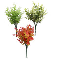 Wholesale Plastic 7 Forks Eucalyptus Leaf Artificial Eucalyptus Plant Leaves Bouquet