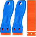 Plastic Razor Blade Cleaning Scraper Tool Remover with 100 Blades