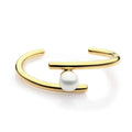 Simple Line Pearl Cuff Bracelets & Bangles Open Gold Color Love Bangle Bracelets for Women Jewelry Pulseira Feminina