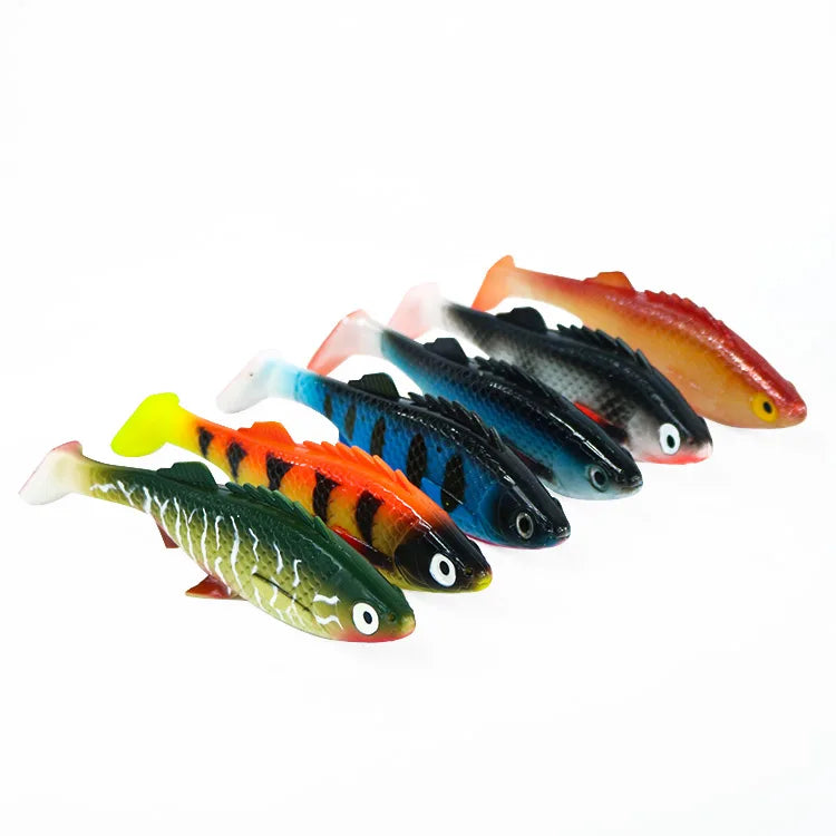 Selco 16Cm 38G Bionic Bait Fishing Shad Jointed Soft Lure Pike Float Wholesale Swimbait Soft Plastic Pike Roe