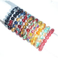 10mm Multicolor Crystal Sparkling Glass Mosaic Bead Bracelet Rhinestone Round Bead Jewelry Gifts
