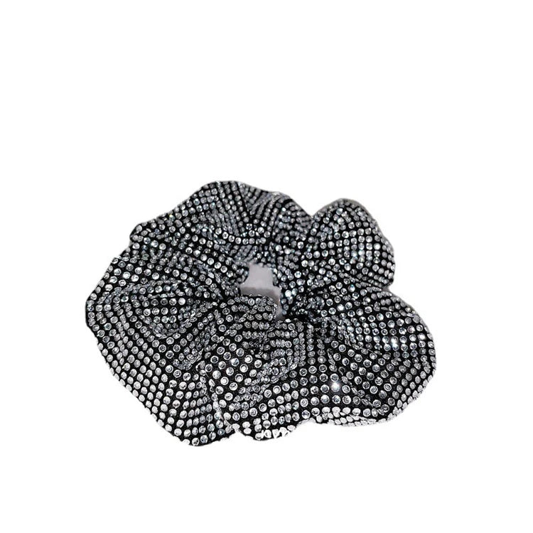 European and American Exaggerated Design Shining Full Drill Colon Scrunchie Simple Personality Ethos Hair Accessories Hairbands