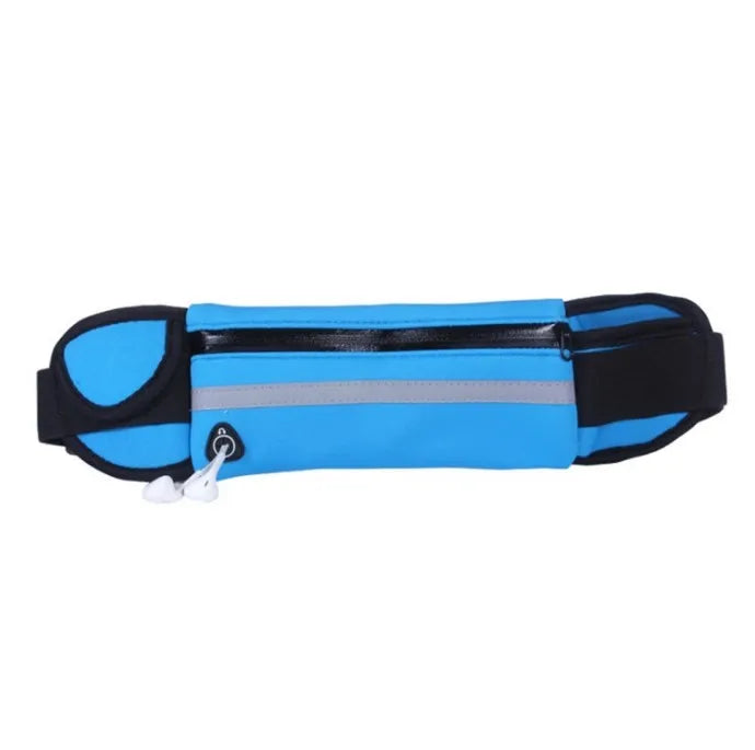 Wholesale Safety Reflective Cycling Fanny Pack Running Sport Waist Bag Zipper Closure Portable Waterproof Design for Unisex Use
