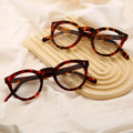 Handmade Retro Round Acetate Blue Light Blocking Eyeglasses Frames Japanese Style Fashionable and Lightweight Eyewear Frames