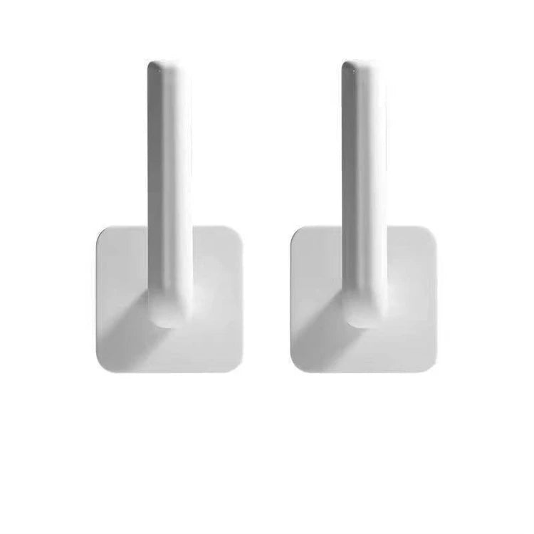 L-Shaped Hook Self Adhesive Wall Hangers Roll Paper Tissue Holder Pot Lid Hooks Hat Racks Keys Hanger Shoe Rack