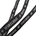 Printed Back Neck Tape 3/8 Inch Spandex / Polyester Underwear Elastic Back Knit Wide Custom Logo Silicone Ribbon