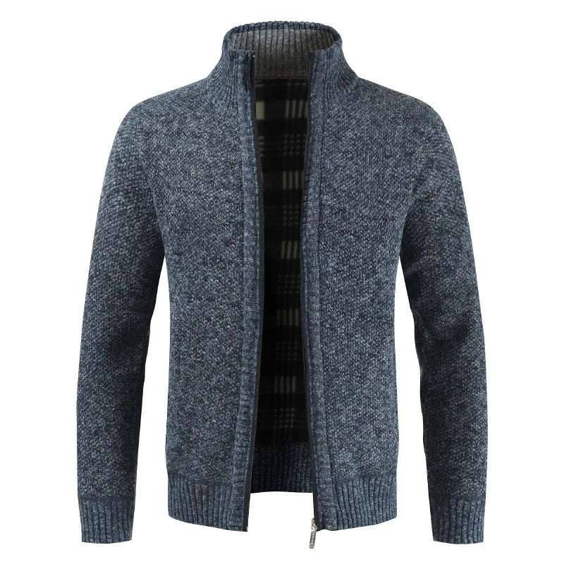 Vigour Custom Plus Size Men's Cardigan Winter Casual Breathable Wool/Viscose Camouflage Knitted Sweater
