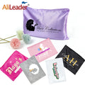 Custom Glossy Hair Extensions Wigs Storage Zipper Bag Packaging Gift Silky Satin Wig Bags Without Logo for Hair Bundles Closure
