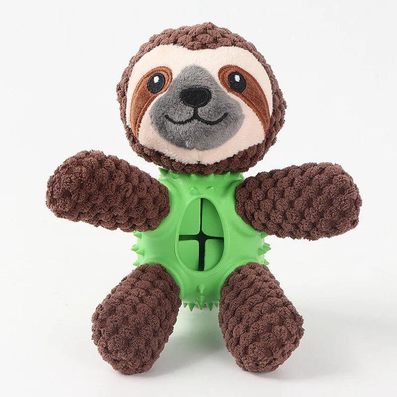 Wholesale Interactive Squeaky Dog Toys Durable Plush Pet Food Dispensing Puzzle Toy Funny Rubber Chew Toy Made From Suede