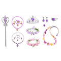 Princess Rapunzel Costume Dress up Accessories for Girls Gloves Tiara Crown Necklace Bracelet Ring Princess Cospla