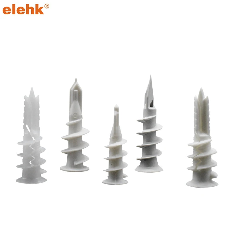 Elehk Plasterboard Fixing Metal Nylon Self Drilling Drywall Zinc Alloy Plasterboard Anchor