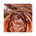 Hot Sales Modern Custom Multiple Logo Transparent Acrylic for Hexagon Wedding Rings Box Holder for Wedding Reception