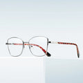 Anti Blue Light Metal Optical Frame Spring Hinge Prescriptions Eyeglasses Women Glasses Frame Logo Custom Eyewear