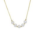 2022 Trendy Brass Chain White Baroque Pearl Beaded Necklace Simple  Choker Necklace Jewelry