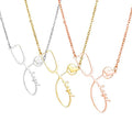 Nurse Doctor Gift Gold Plated Custom Name Stainless Steel Personalized Stethoscope Necklace