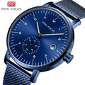 Fashion Mens Watches Top Clock MINI FOCUS 0303 Luxury Quartz Men Wristwatch Waterproof Stainless Steel Male Clock Reloj Hombre