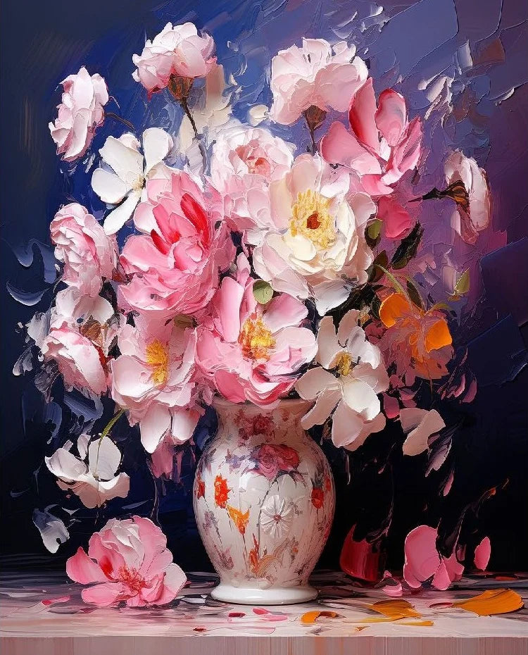 Home Wall Decor DIY 5D Diamond Painting Kits Flowers by Number Diamond Embroidery Pictures Arts & Crafts Landscape Subjects MegaBDM
