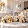 Hot Acrylic Centerpiece Stand 6 Arms Clear Acrylic Candlesticks H88cm Wedding Candle Holder for Hotel Event Party Supplies