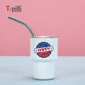 Topjlh 3oz Sublimation Blanks Stainless Steel Double Wall Vacuum Insulated Tumblers Shot Glass Set Cups for Cocktail Whiskey
