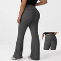 2025 Hot Selling Women's Plus Size Nylon Bell Bottom Yoga Pants Breathable Seamless Quick Dry High Waist Butt Lift Elastic