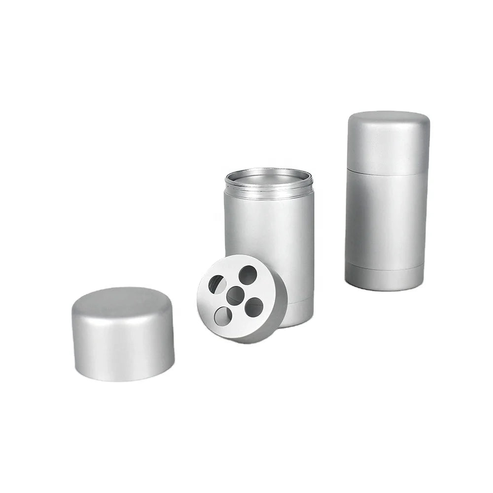 75 ml Luxury Eco Friendly Bottom Twist Screw Roll Aluminium Refillable Deodorant Container Torsional Stick Facial Cleanser