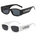 Factory Sale Fashion Small Square Red PC UV400 Protection Sunglasses 2023 Popular Print Custom Logo Shades