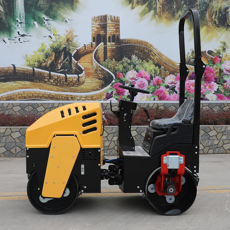 2t Double Drum Vibratory Mini Road Roller Compactor