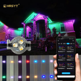 HRSYT IP68 Outdoor Holiday Christmas Permanent Led Window Border Decoration for Storefront Led Point Lights