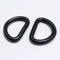 Metal Heavy Duty Black Extra Thick Welded Strong D Shape Rings