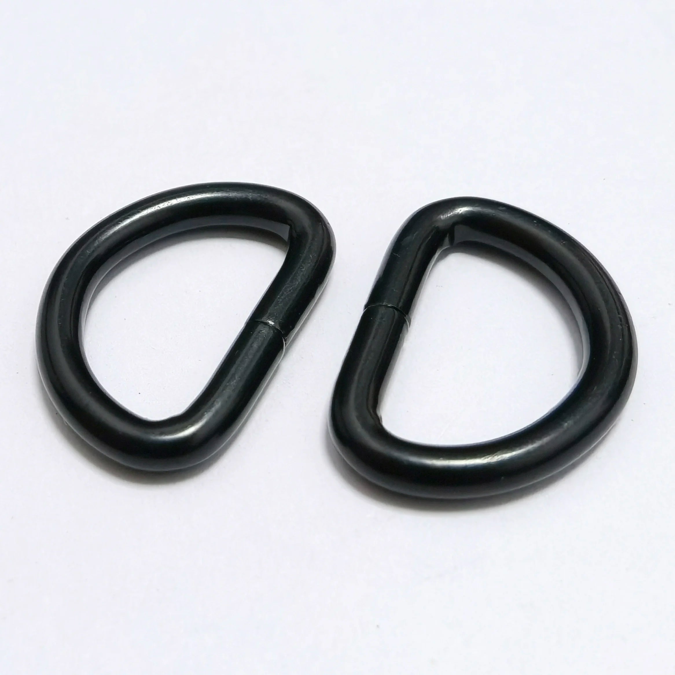 Metal Heavy Duty Black Extra Thick Welded Strong D Shape Rings