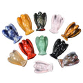 Wholesale Crystal Carved 1 Inch Angel Color Mixed Quartz Mini Ornament for Home Decor