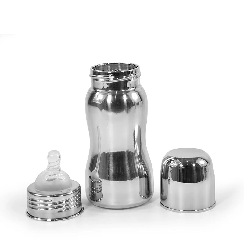 New Arrival 8oz 304 Stainless Steel Eco-Friendly Double Wall Insulated Sippy Bottle for Baby