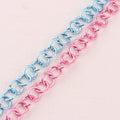 Factory Supply Fancy pink Color 8mm Small Metal Keychain Jump Ring Jewelry Finding Closed Key Ring