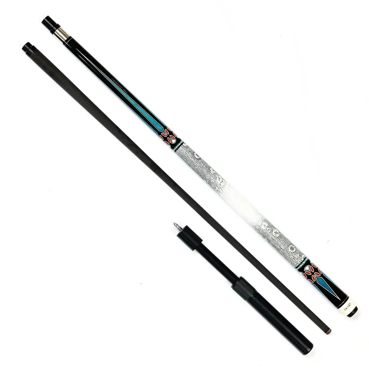 Hot Sell 1/2 Pc High-tech Handmade Carbon Fiber Shaft  Billiard Pool Cue With Stretchable Extension