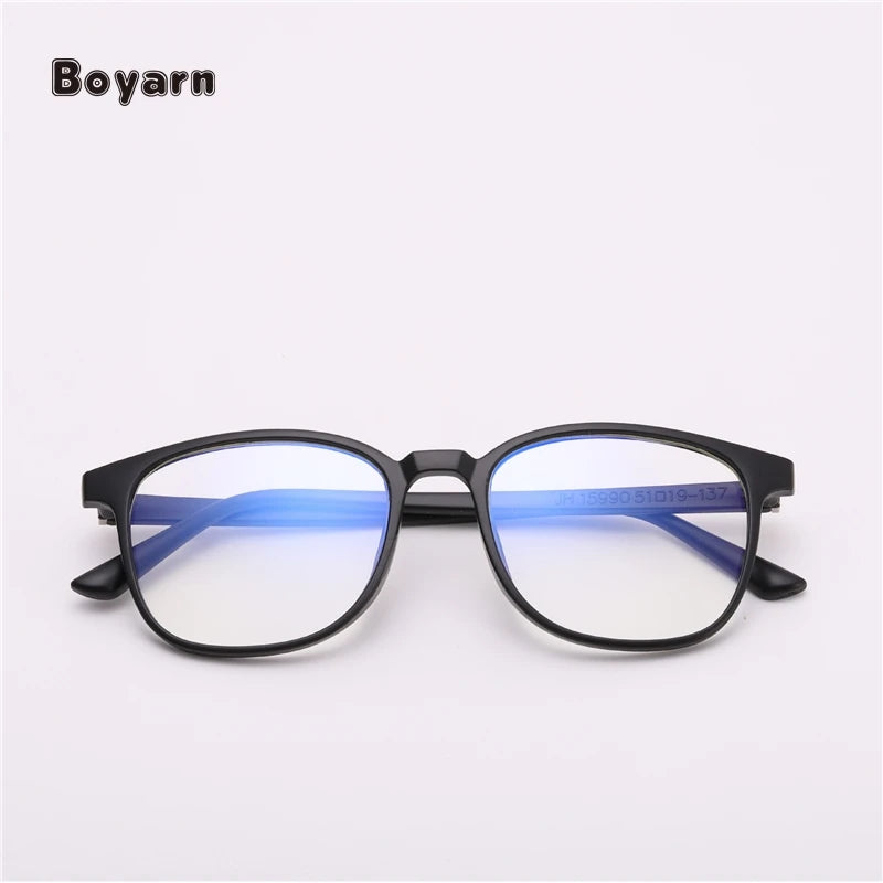 Boyarn Wholesale Cheap Eyeglasses Frames Retro Square Frame Anti Blue Light Blocking Glasses Women Men Optical Spectacle Glasses
