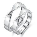 Simple Design Cheap CZ Wedding Adjustable Couple Ring Blank