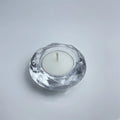 Cheap Votive Holder Christmas Bars Decoration Crystal Round Chunky Glass Small Clear Candles Holders