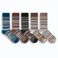 High Quality Winter Vintage Nordic Design Crew Socks for Men Wholesale Thick Warm Cotton Knit With Custom Logo Body MOQ 10 Pairs