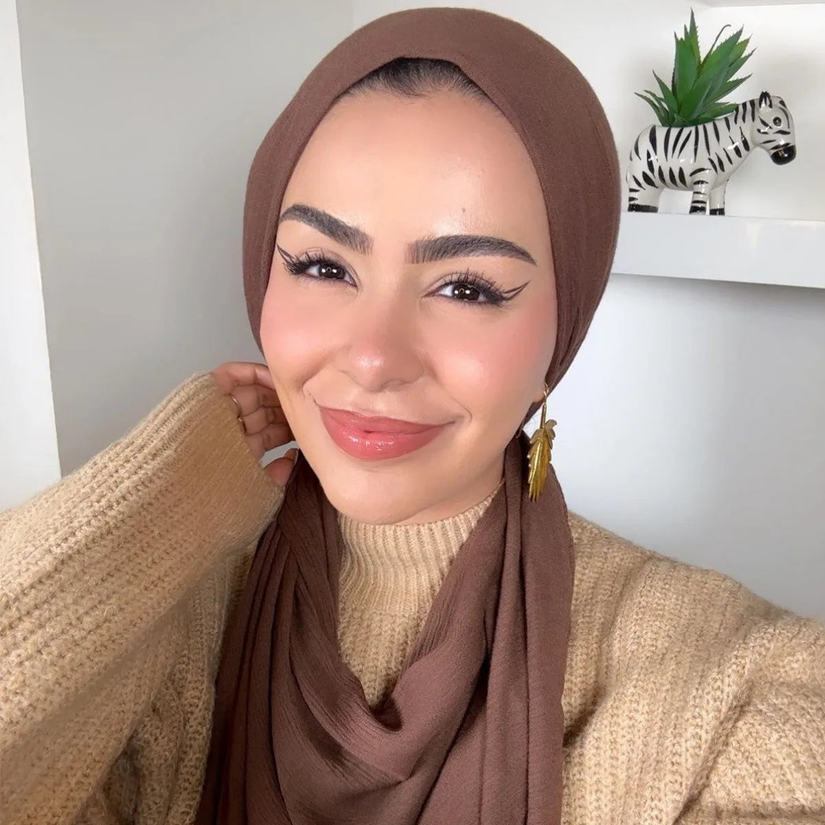 New Arrive Spring Summer Thin Crinkle Rayon Cotton Soft and Comfortable Pleated Crinkle Rayon Hijab Scarf