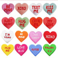NODA New Colors  Iron on Sweet Words love Heart Patches for Lovers