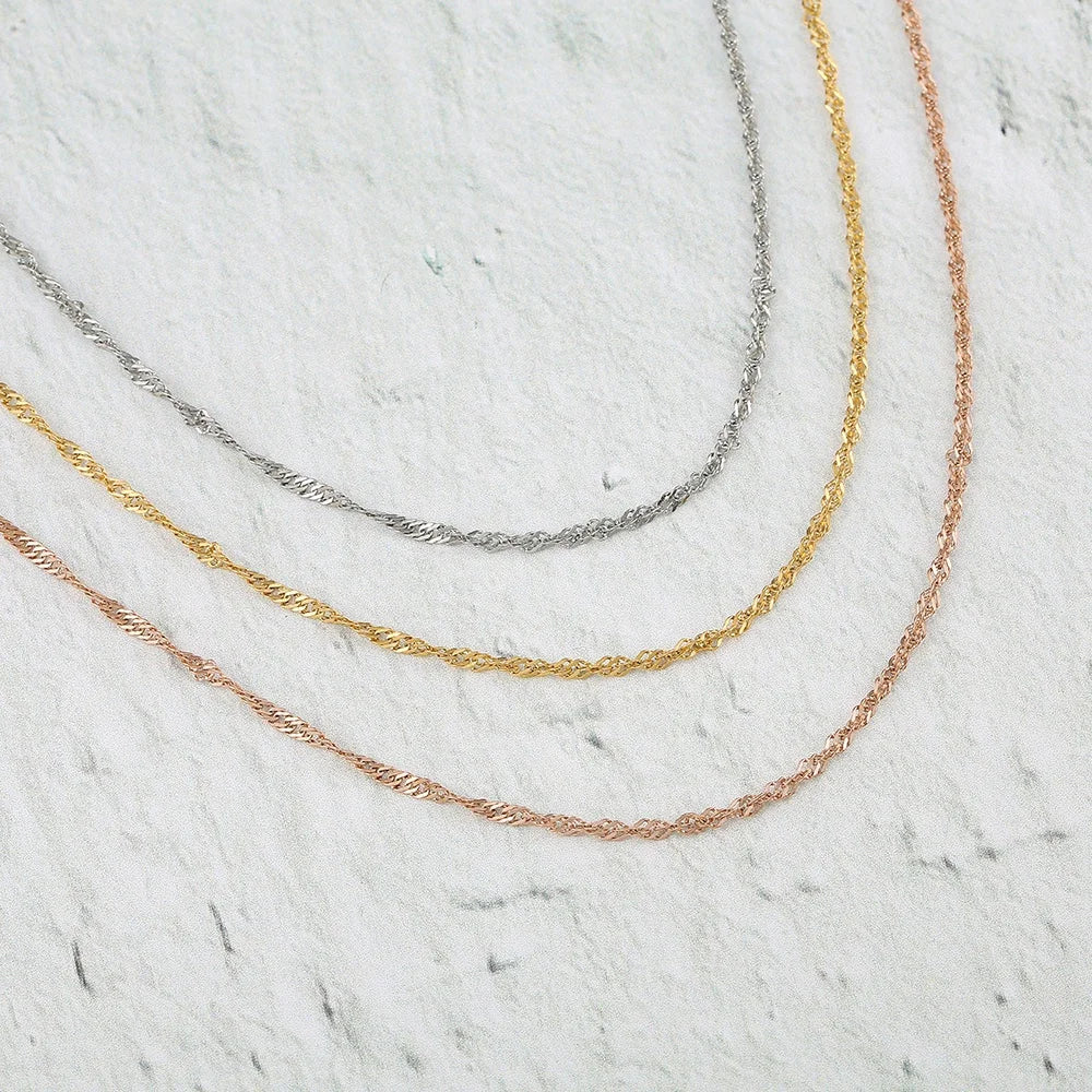 Hot Sale Stainless Steel Woman Necklace Chain Composed of Rope for Fashion Accessory