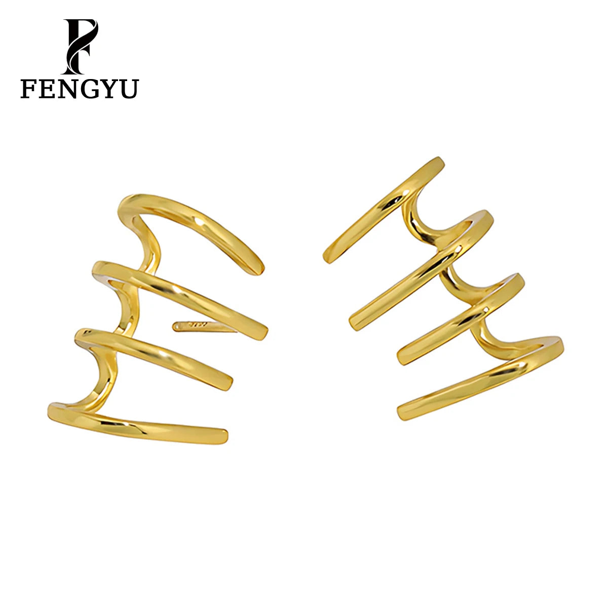18K Gold Simple Spiral Stud Earrings Womens 925 Sterling Silver Fashion Designer Earring Designer Custom Fine Jewelry Wholesale