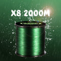 Ascon Fish Braided Wire PE Multifilament Fishing Line 8 Strands 2000m Sink Tip Floating Super Strong Tippet for Lake Saltwater