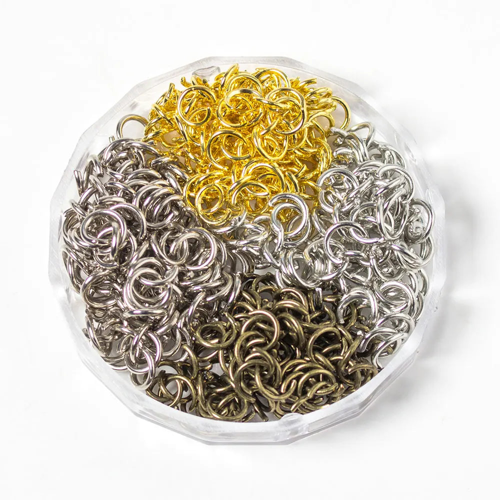 PE021-110 1000pcs/bags Plated ConnectorsI Iron Open Jump Rings Split Rings Jewelry Findings Accessories Clasp Spacer Beads