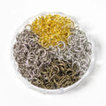 PE021-110 1000pcs/bags Plated ConnectorsI Iron Open Jump Rings Split Rings Jewelry Findings Accessories Clasp Spacer Beads